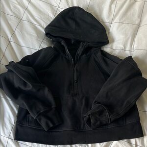 Lululemon black half zip scuba